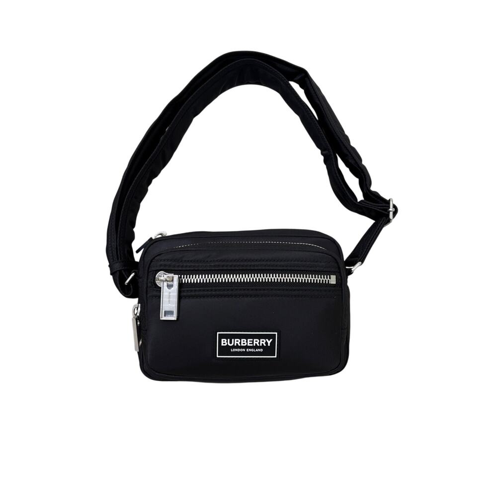 Sale ends 6/4 Burberry Black Nylon logo crossbody bag New